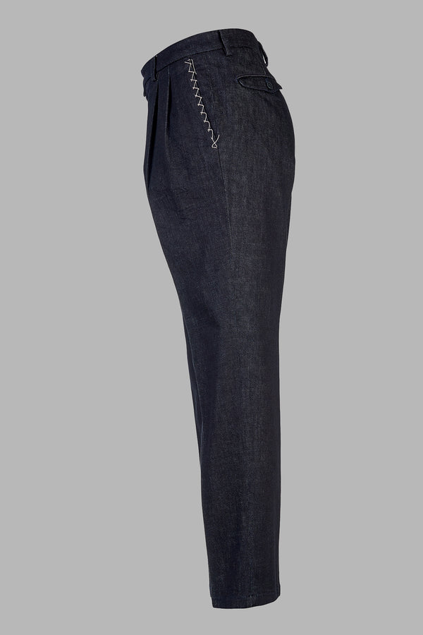 BG02D - Pantalone tasca america in blue denim