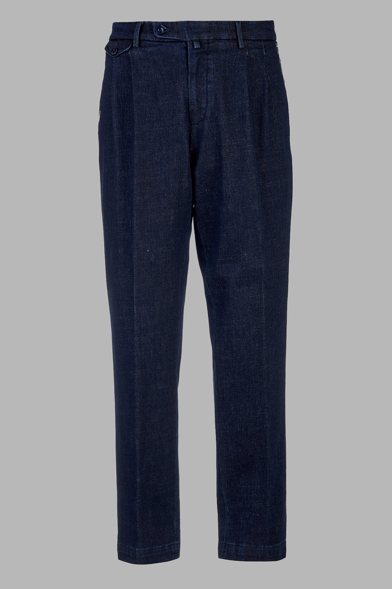 BG02D - Pantalone tasca america in blue denim