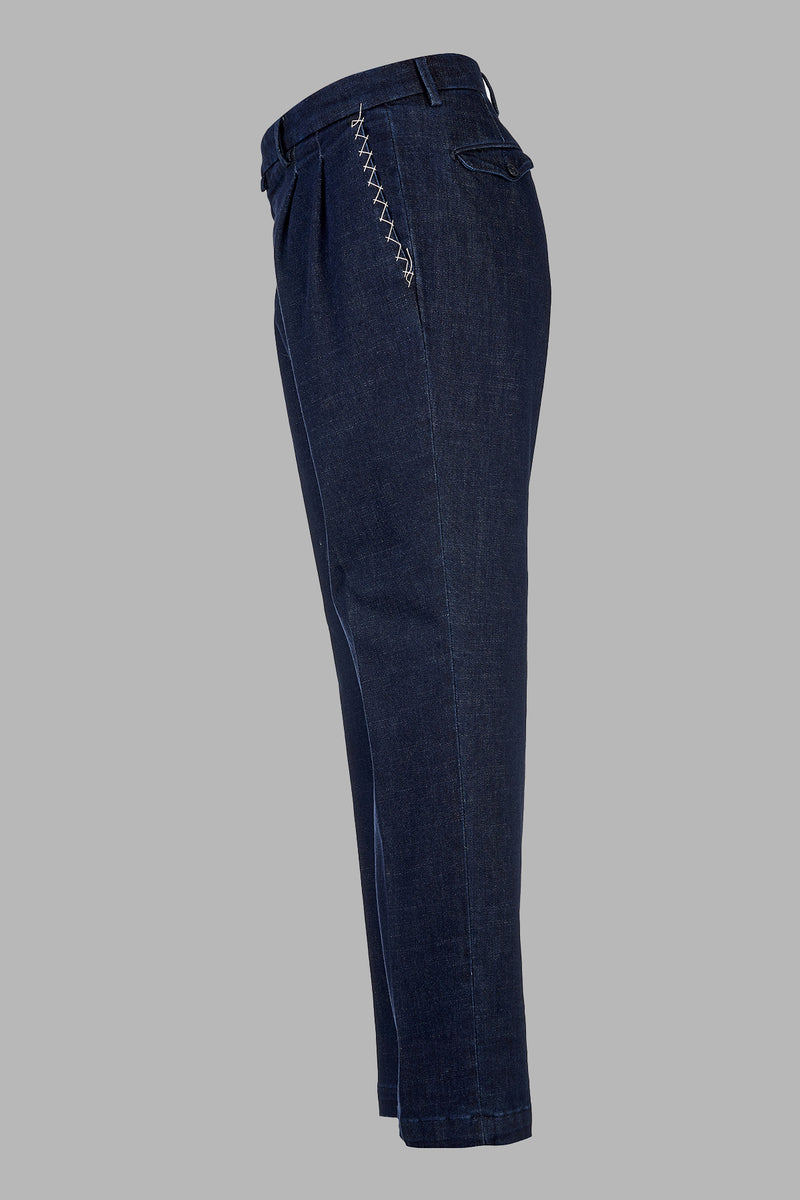 BG02D - Pantalone tasca america in blue denim