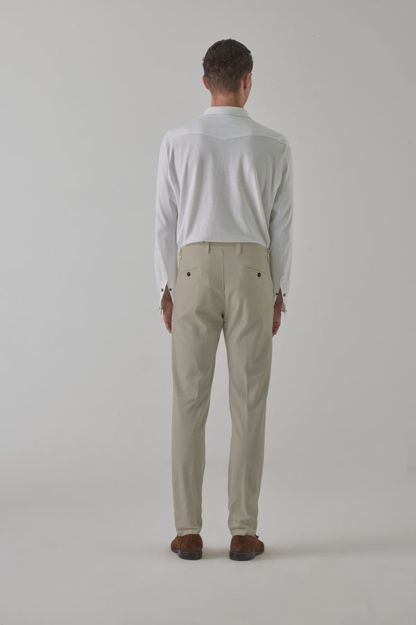 Pantalone Tasca America in Armatura Cotone Stretch