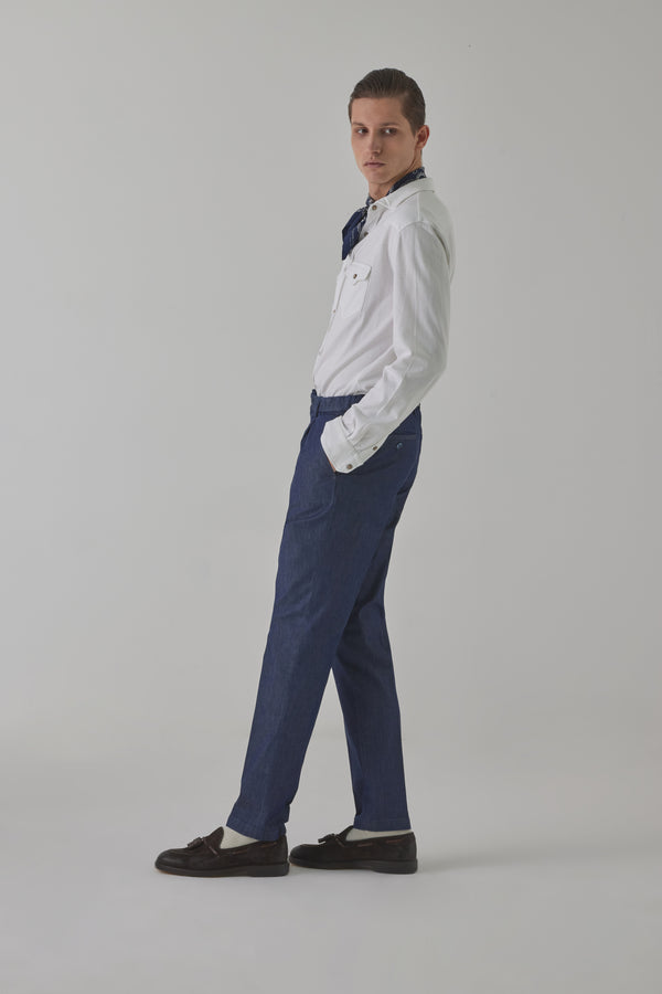 Pantalone Tasca America in Blu Denim