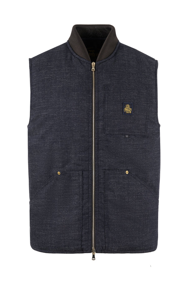 Light Original Vest- Smanicato in cotone/lana