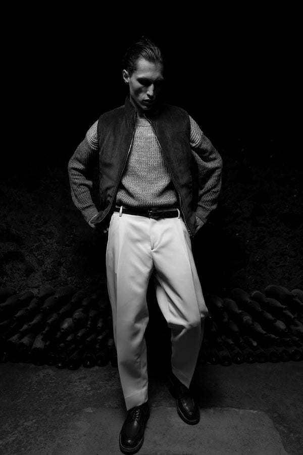 ManhattanS-Pantalone tasca america in gabardina