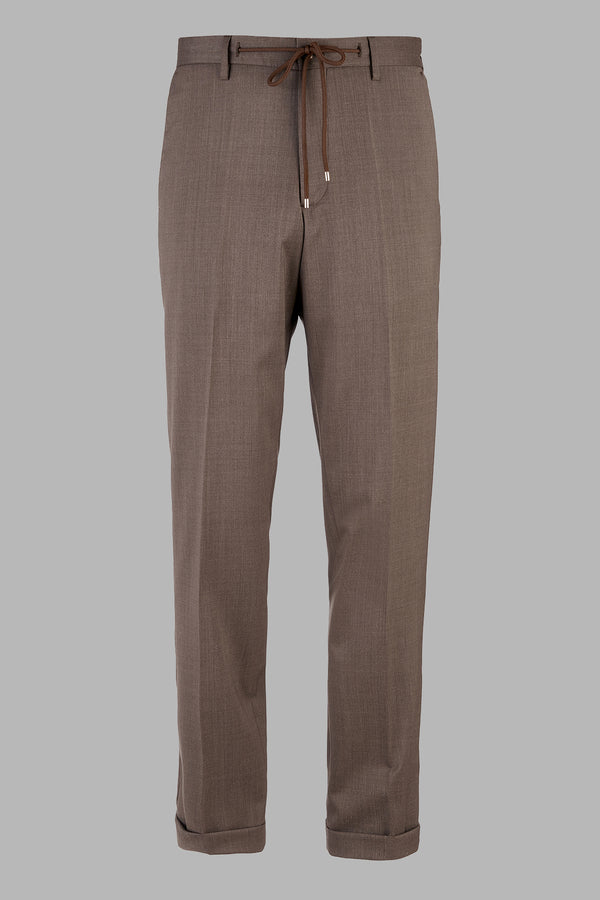 MontrealS - Pantalone tasca america in misto lana Stretch