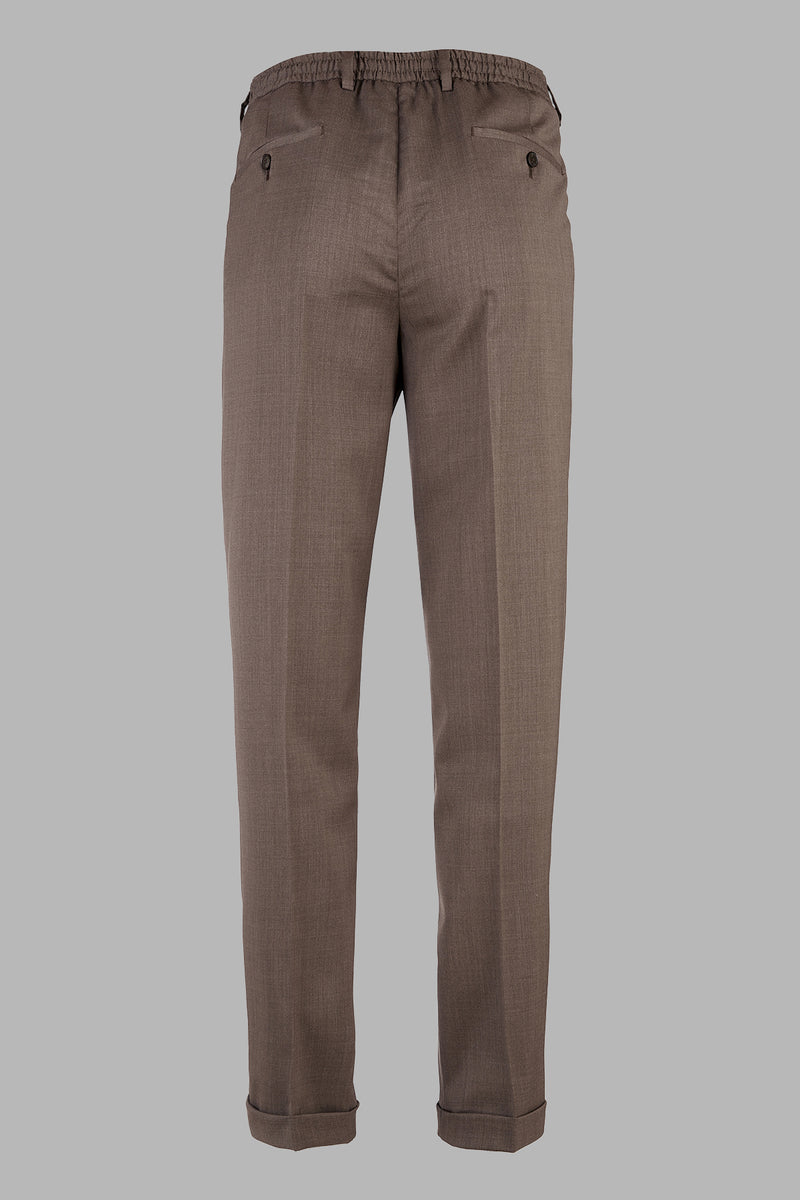 MontrealS - Pantalone tasca america in misto lana Stretch