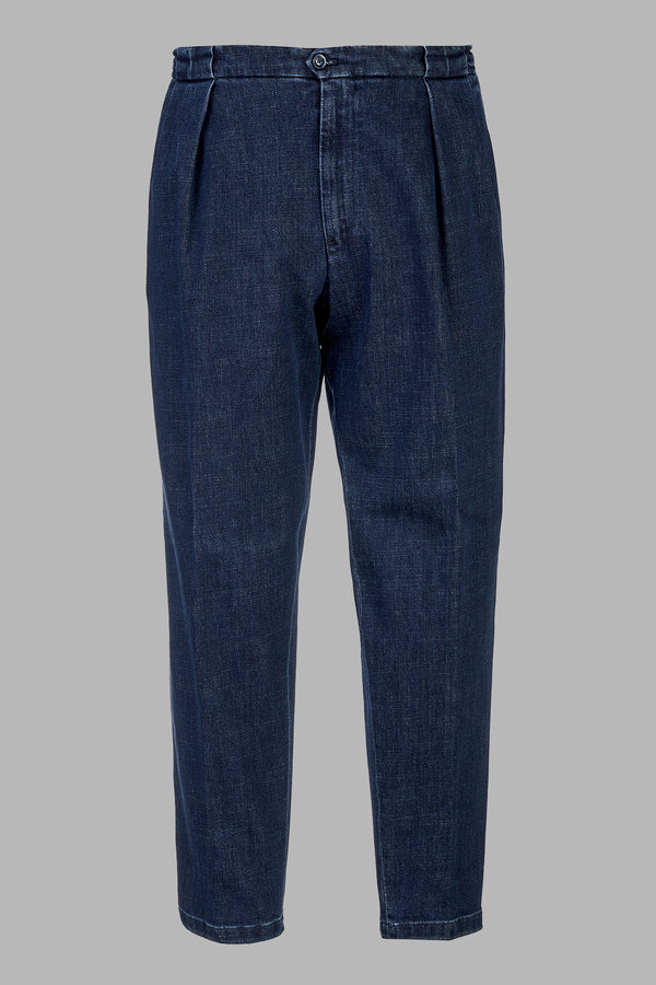 PortobelloD - Pantalone tasca america in blue denim 11 Oz