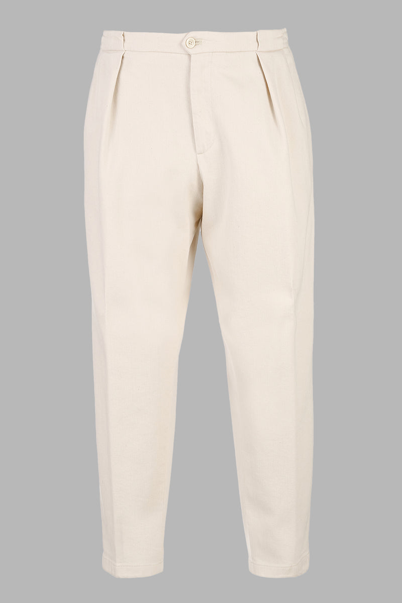 PortobelloD - Pantalone tasca america in bull ecru 13 Oz