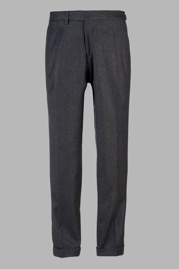 QuartieriS- -Pantalone tasca america in flanella wool/cashmere