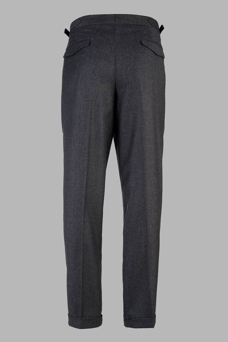 QuartieriS- -Pantalone tasca america in flanella wool/cashmere