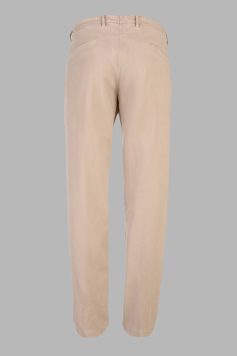 Tiberio - Pantalone tasca america in gabardina cotone/modal